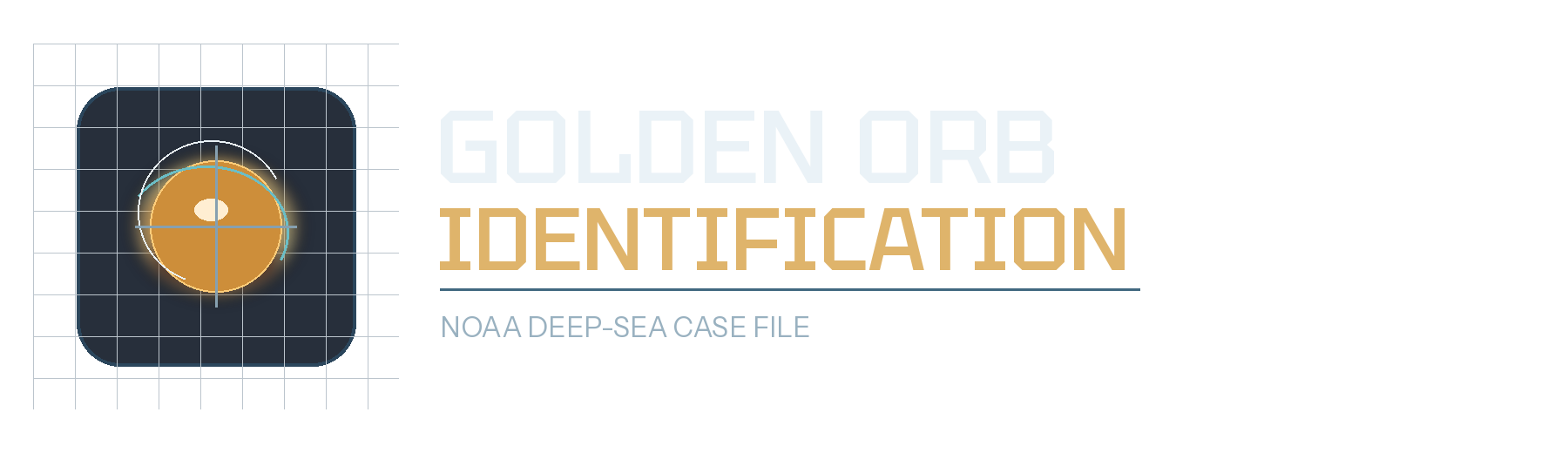 Golden Orb Identification wordmark